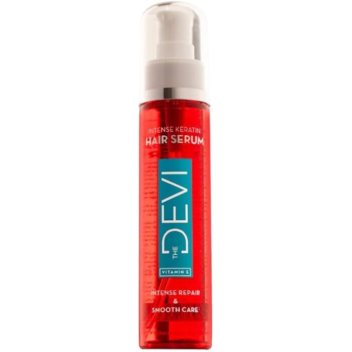 DEVI Intense Keratin Hair Serum, Vitamin E, Smooth Care, Frizz Control, 100ml - Image 1